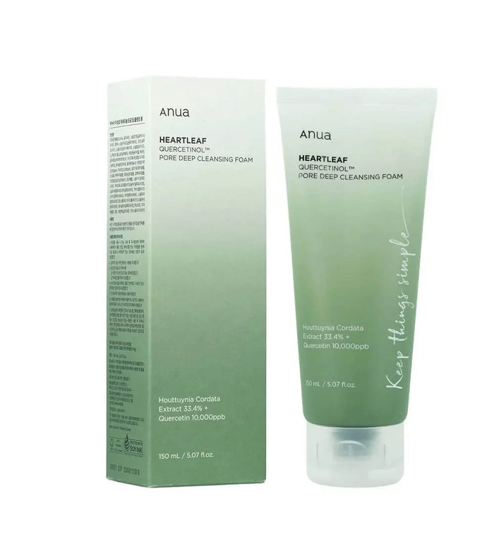 ANUA HEARTLEAF SUCCINIC PORE DEEP CLEANSING FOAM KOREA150ml
